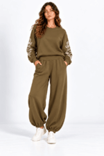 Embroidered Sleeves Hoodie