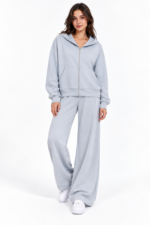 Relaxed Fit Zip-Up Hoodie