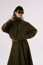 Suede High-Neck Jacket - Image 3