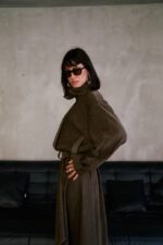 Suede High-Neck Jacket