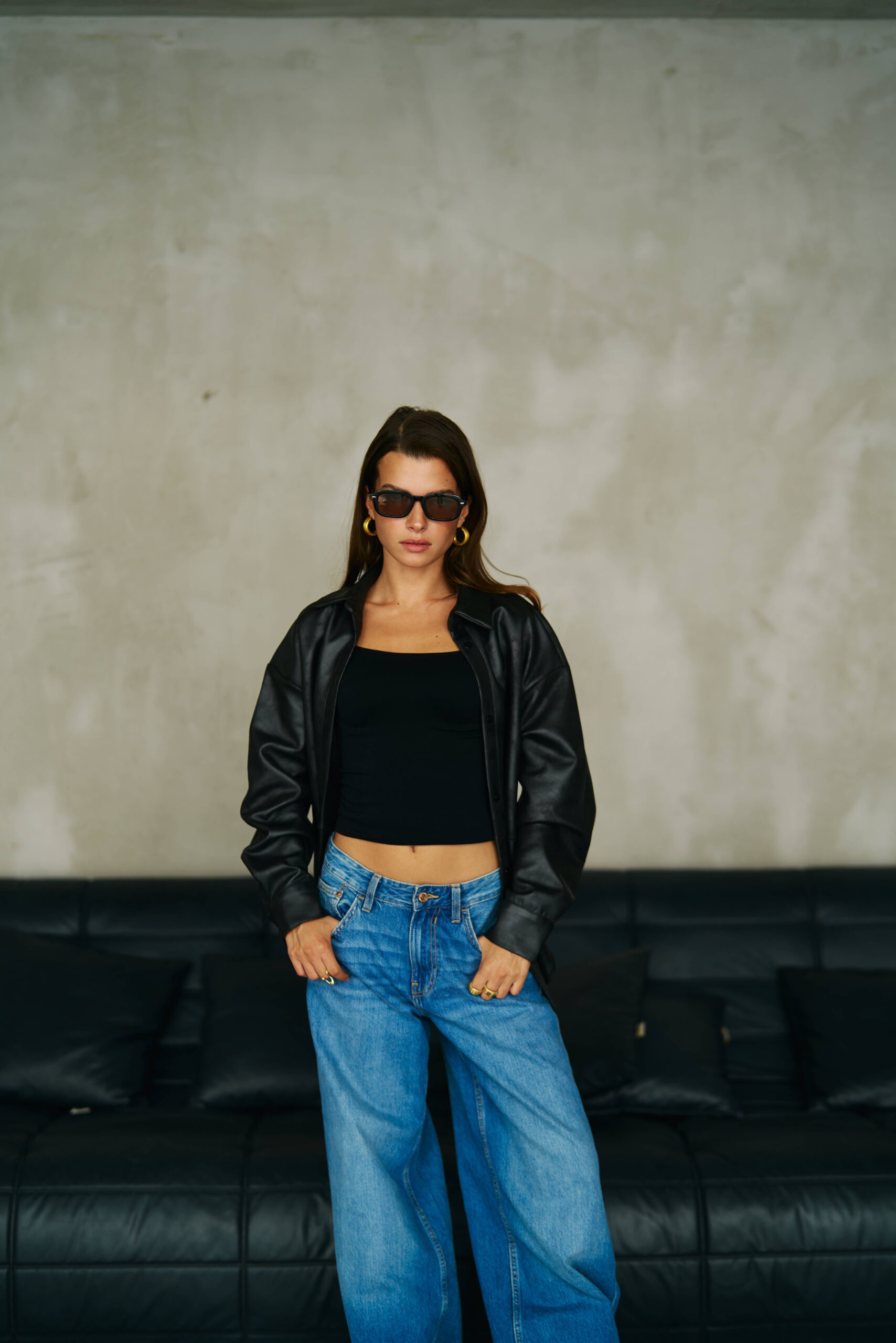 BTS09327 Leather Jacket - Image 1